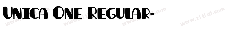 Unica One Regular字体转换 Unica One Regular字体转换
